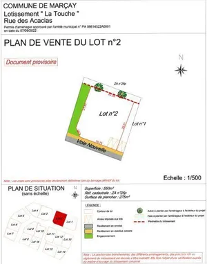Terrain à MARCAY (86370)