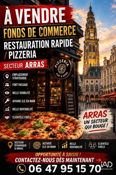 Pizzeria à ARRAS (62000)
