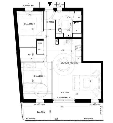 Appartement à LA ROCHELLE (17000)