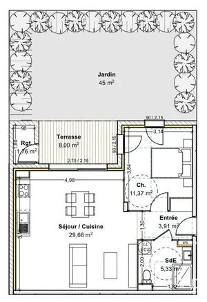 Appartement à GUÉREINS (01090)