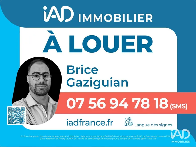 Local commercial 80 m² · à Gap · 80 m² · 1 213 €/mois