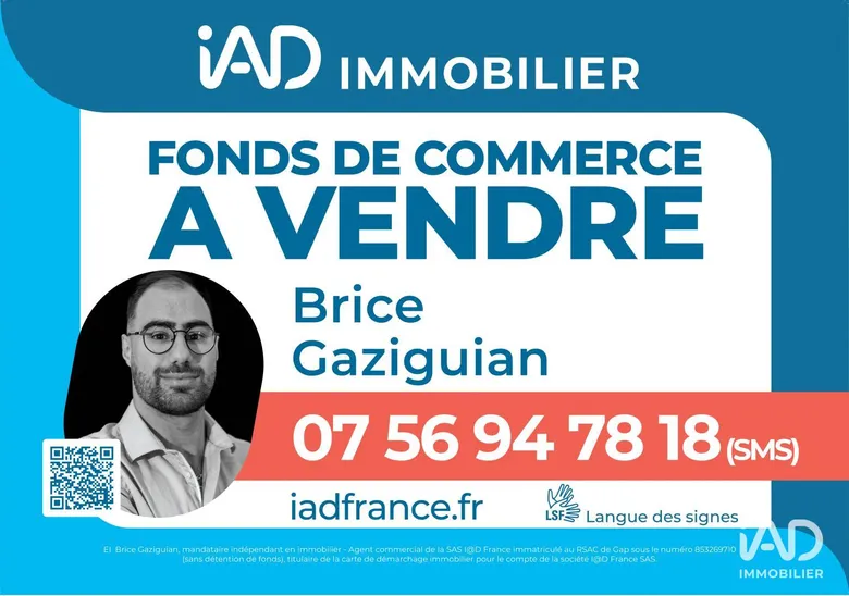 Restaurant à GAP (05000) · 87 m² · 86 000 €
