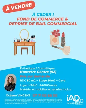 Boutique/Local commercial à NANTERRE (92000)