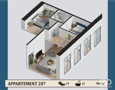 Appartement à CONFOLENS (16500)