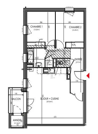 Appartement à LA ROCHE-SUR-YON (85000)