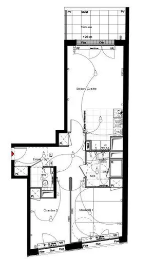 Apartment in PUTEAUX (92800)