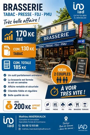 Bar-tabac à ALBERT (80300)
