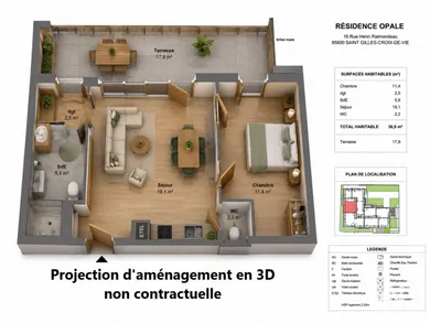Appartement à SAINT-GILLES-CROIX-DE-VIE (85800)