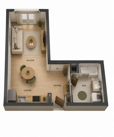 Appartement à FONTAINEBLEAU (77300)