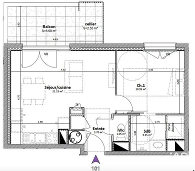 Appartement à GONCELIN (38570)