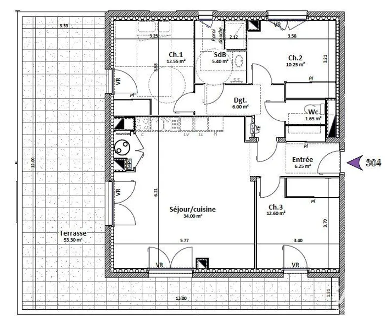 Appartement 4 pièces 88 m² · à Goncelin · 88 m² · 419 000 €