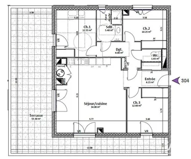 Appartement à GONCELIN (38570)