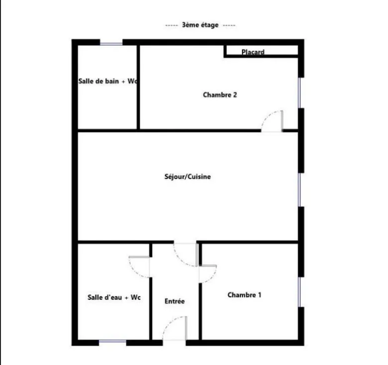 Appartement 2 pièces 48 m² · à Paris · 48 m² · 1 882 €