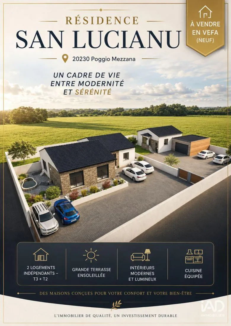 Maison 3 pièces 70 m² · à Poggio-Mezzana · 70 m² · 292 000 €