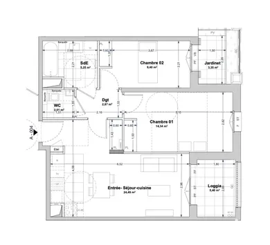 Apartment in LA ROCHELLE (17000)