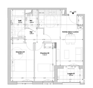 Appartement à LA ROCHELLE (17000)