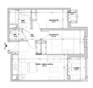Appartement à LA ROCHELLE (17000)