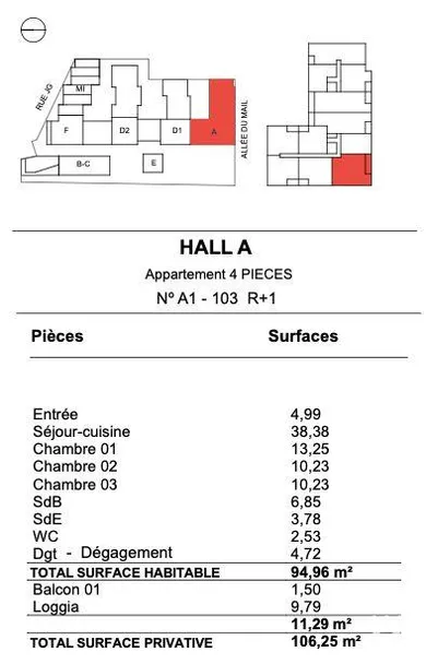 Appartement à LA ROCHELLE (17000)