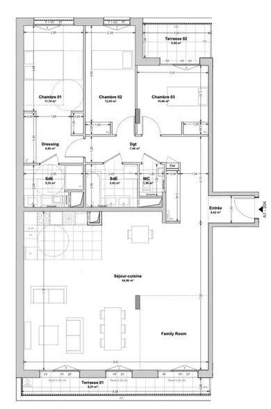Appartement à LA ROCHELLE (17000)