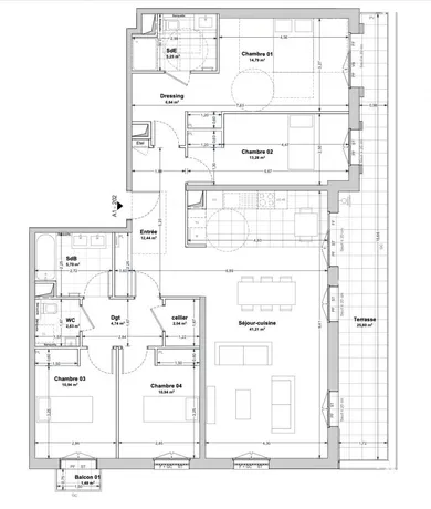 Appartement à LA ROCHELLE (17000)