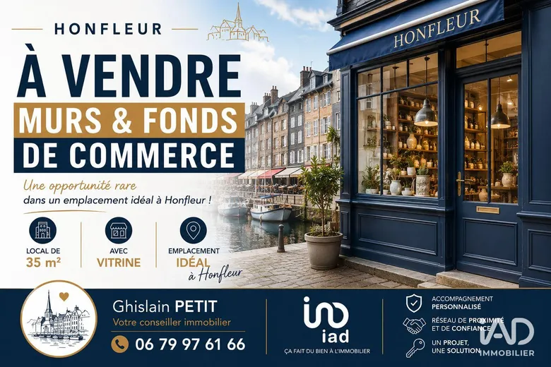 Murs commerciaux à HONFLEUR (14600) · 35 m² · 240 000 €