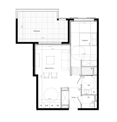 Appartement à BAILLARGUES (34670)