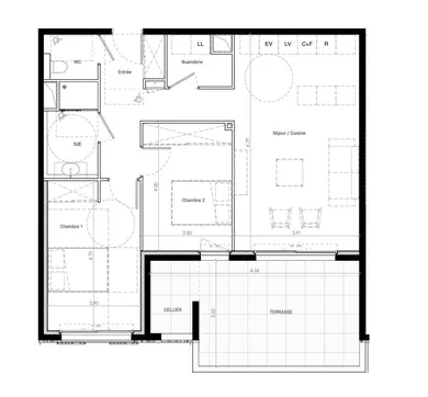 Appartement à BAILLARGUES (34670)