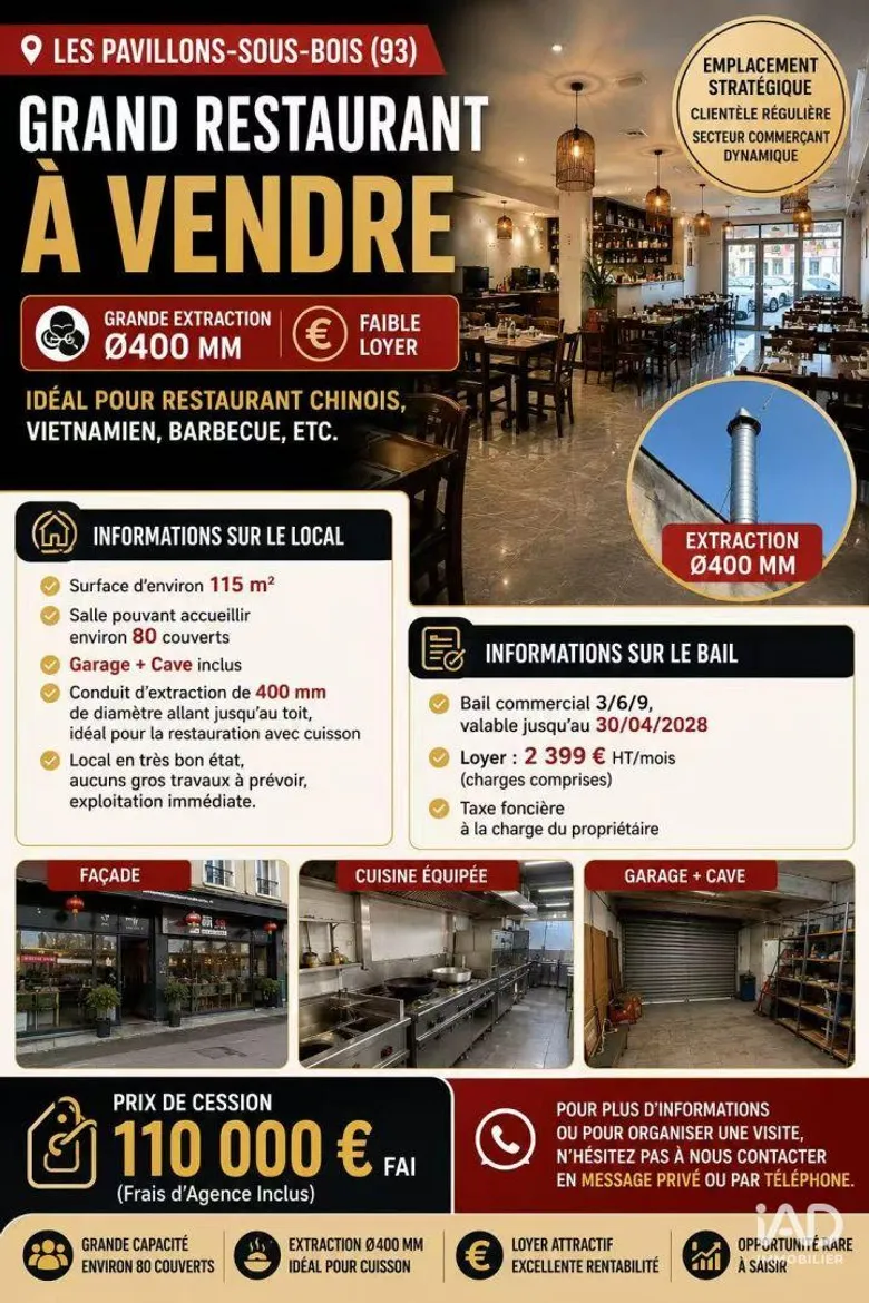 Maison 115 m² · à Les Pavillons-sous-Bois · 115 m² · 110 000 €