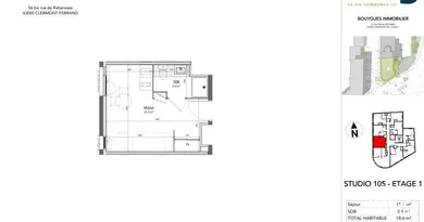 Apartment in CLERMONT-FERRAND (63100)