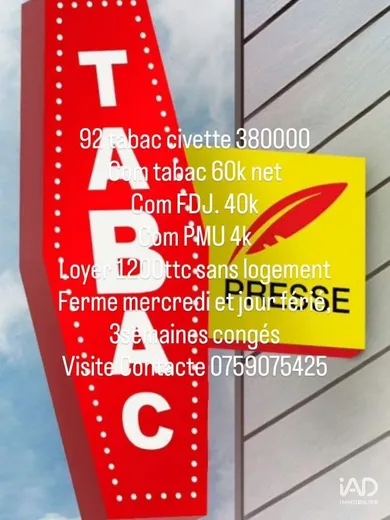 Bar-tabac à ABBEVILLE (80100)
