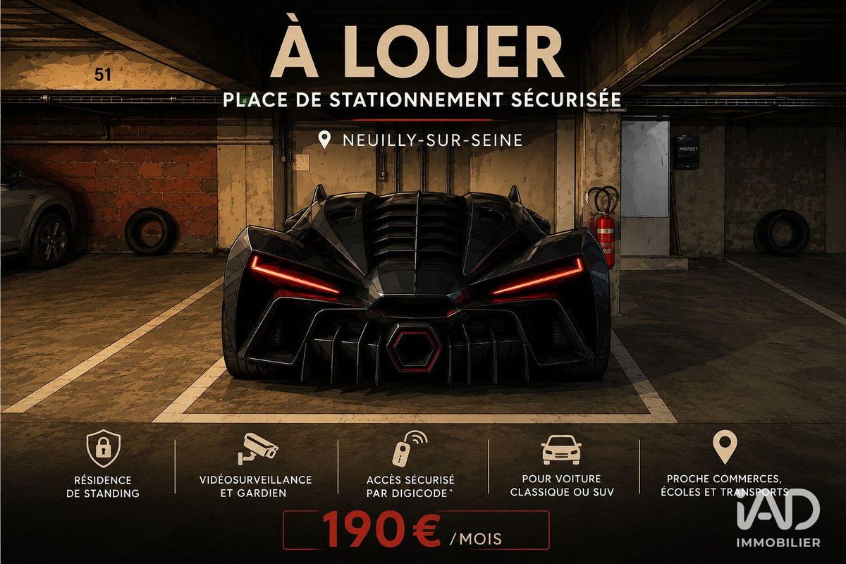 Parking de 13 m² à NEUILLY-SUR-SEINE (92200)