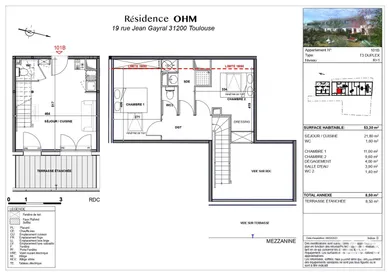 Appartement à TOULOUSE (31200)