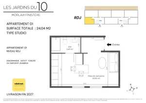 Appartement à MORLAIX (29600)