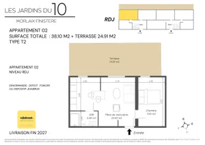 Appartement à MORLAIX (29600)