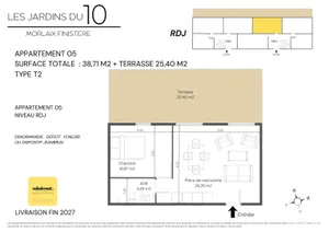 Appartement à MORLAIX (29600)