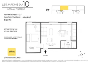 Appartement à MORLAIX (29600)