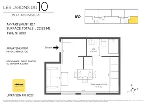 Appartement à MORLAIX (29600)