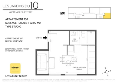 Appartement à MORLAIX (29600)