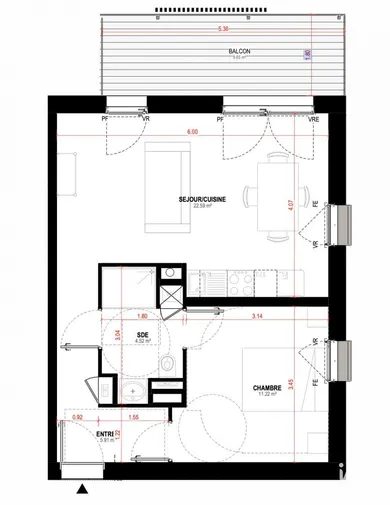 Appartement à SAINT-NAZAIRE (44600)