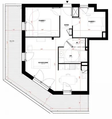 Appartement à SAINT-NAZAIRE (44600)