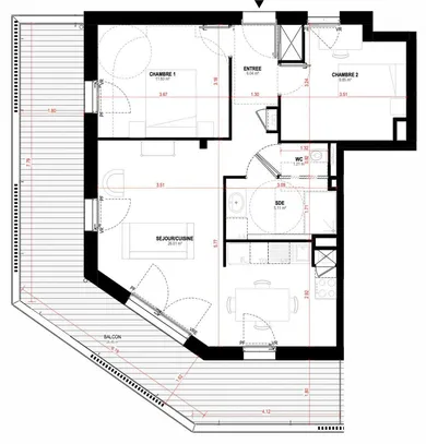 Appartement à SAINT-NAZAIRE (44600)