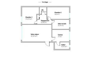 Appartement à LAGNY-SUR-MARNE (77400)