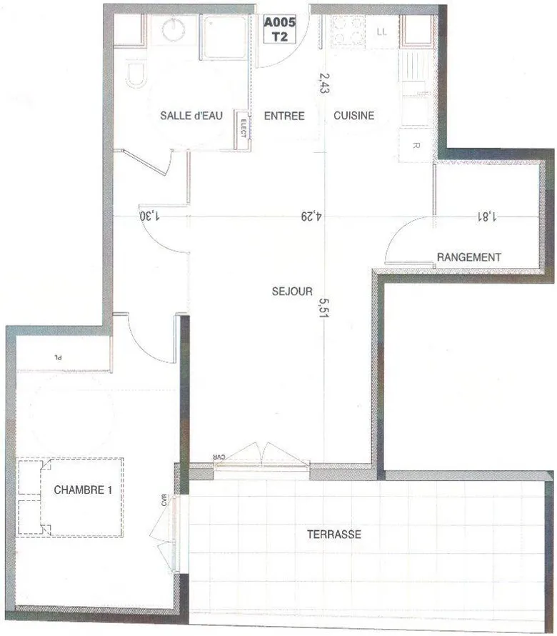 Appartement 2 pièces 57 m² · à Marseille · 57 m² · 837 €/mois