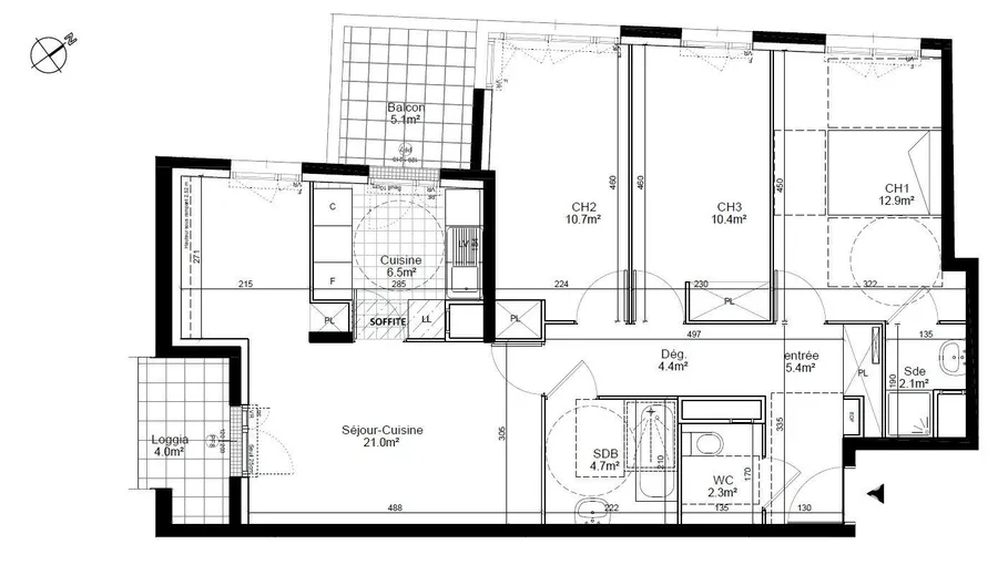 Appartement à AUBERVILLIERS (93300) photo 3
