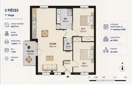 Apartment in SAINT-AUBIN-SUR-MER (14750)