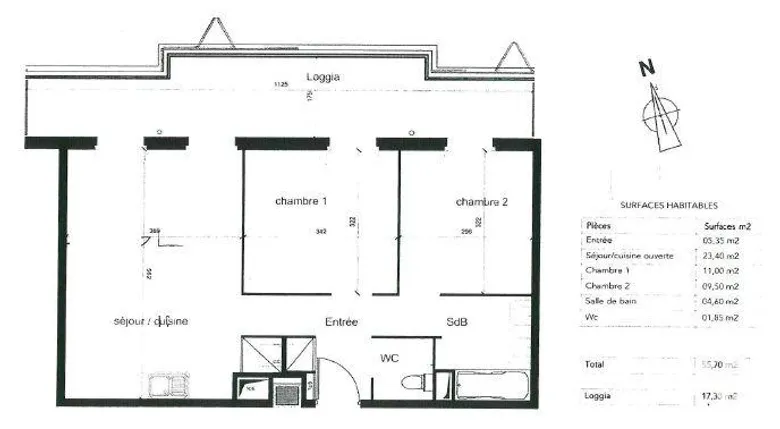 Appartement 3 pièces 56 m² · à Montpellier · 56 m² · 265 000 €