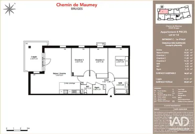 Apartment in BRUGES (33520)