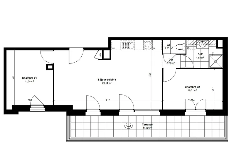 Appartement 3 pièces 57 m² · à Château-Thierry · 57 m² · 190 550 €