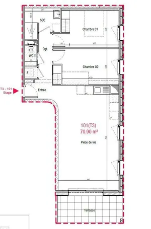 Appartement à PUCEUL (44390)