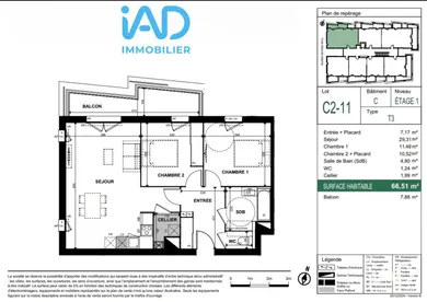 Appartement à TOULOUSE (31300)